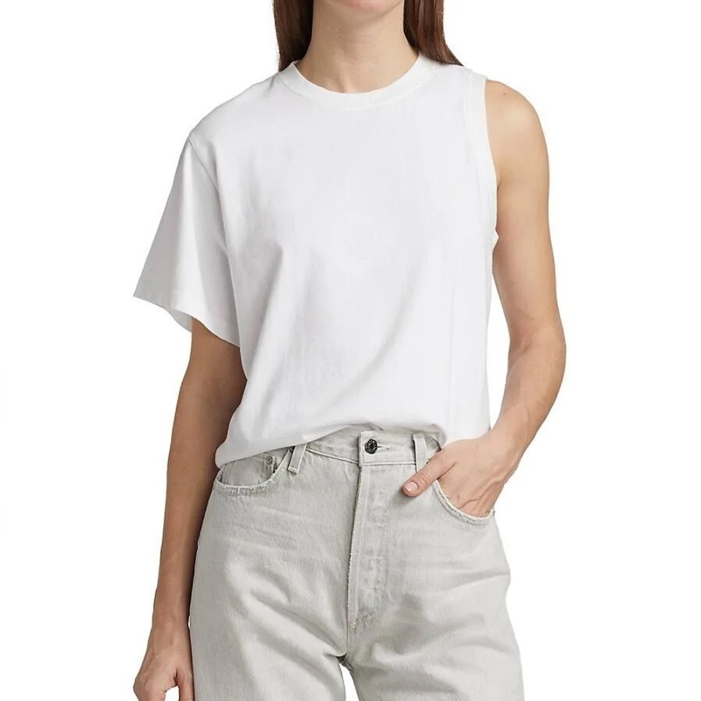 NWOT AGOLDE Della Asymmetric T-Shirt
